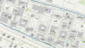 screenshot of campus map